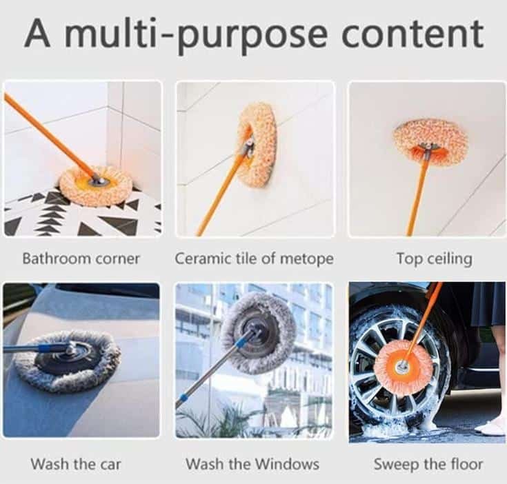 Sunflower Shape Spin Clean Duster